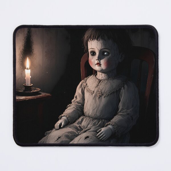 Item preview, Cracked Porcelain Doll By Candlelight designed and sold by Shop of Wonders.