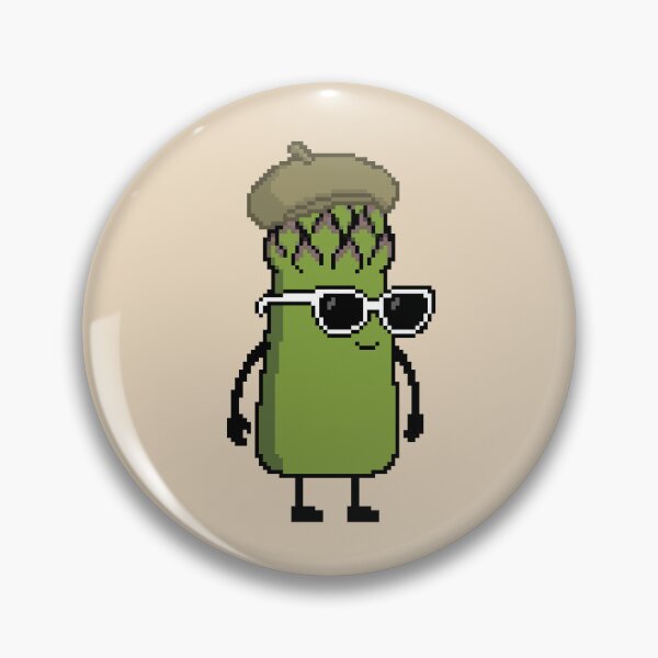 Item preview, Asparagus green Pixel with a Beret (KH) designed and sold by White Rim Mates.