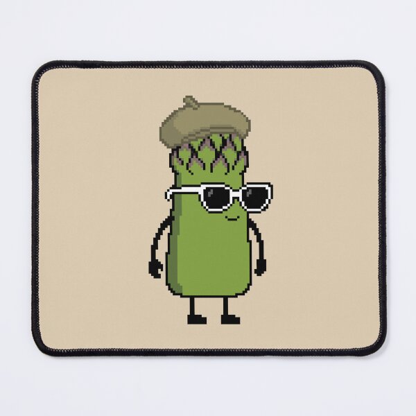Item preview, Asparagus green Pixel with a Beret (KH) designed and sold by White Rim Mates.