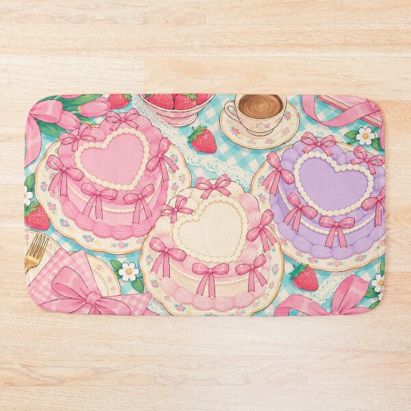 Item preview, Pastel Heart Cake Tea Party – Vintage Coquette Aesthetic Jigsaw Puzzle designed and sold by olwethubusiness.