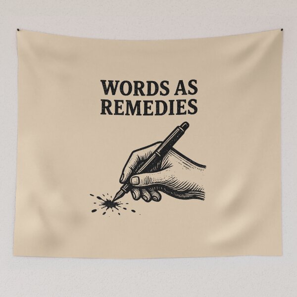 Item preview, Poetcore Words as Remedies – Vintage Writing Aesthetic designed and sold by Ivy-Triggs.