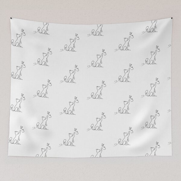 Item preview, Cute Cat Reaching for the Moon designed and sold by AchraffPrint.