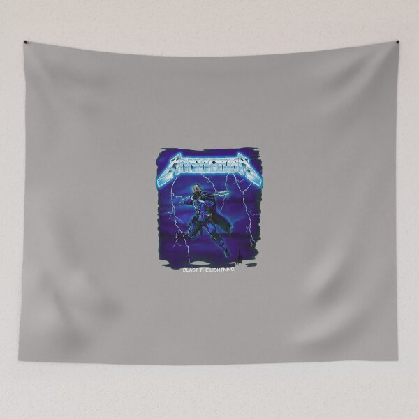 Item preview, Space-Warrior-Lightning-Metal-Art designed and sold by MitomaMoller.