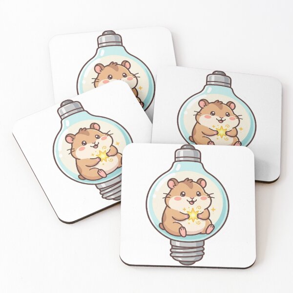 Item preview, Brain Loading Cute Hamster Lightbulb - Funny Student Sticker designed and sold by ravyin.