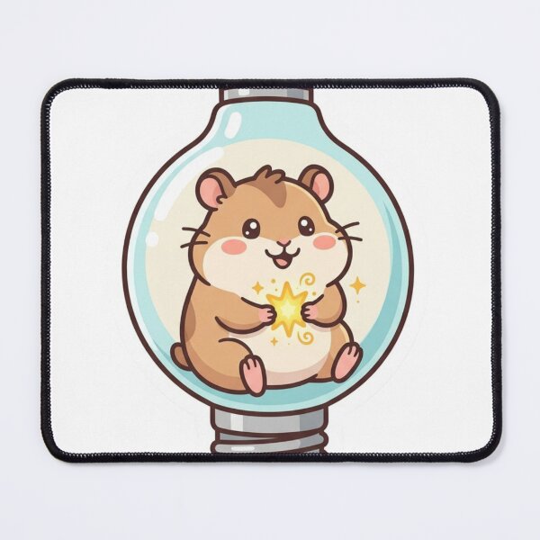 Item preview, Brain Loading Cute Hamster Lightbulb - Funny Student Sticker designed and sold by ravyin.