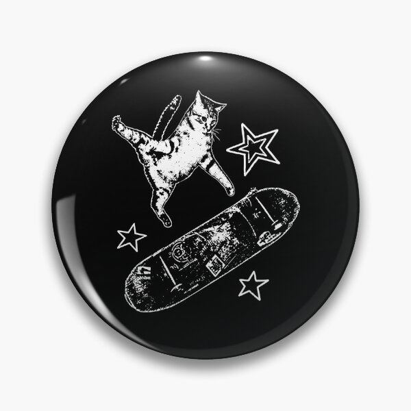 Item preview, Skateboarding Cat Y2K designed and sold by chizuneart.