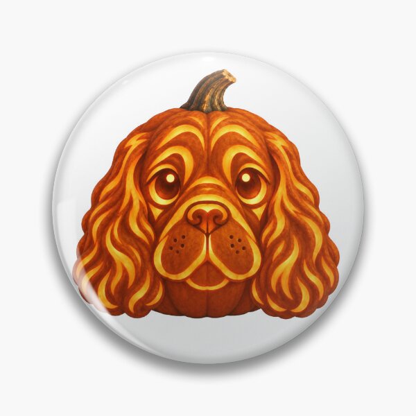 Item preview, Cocker Spaniel Pumpkin – Cute Halloween Jack O Lantern Dog designed and sold by Bud the Pug & Friends .