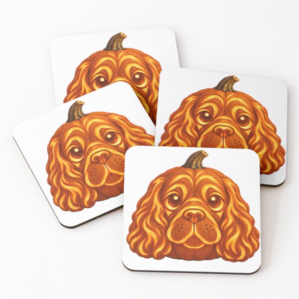 Item preview, Cocker Spaniel Pumpkin – Cute Halloween Jack O Lantern Dog designed and sold by Bud the Pug & Friends .