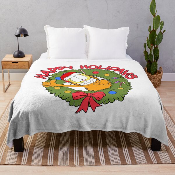 Item preview, Garfield Happy Holidays Garfield Wreath designed and sold by MisaelHermann.