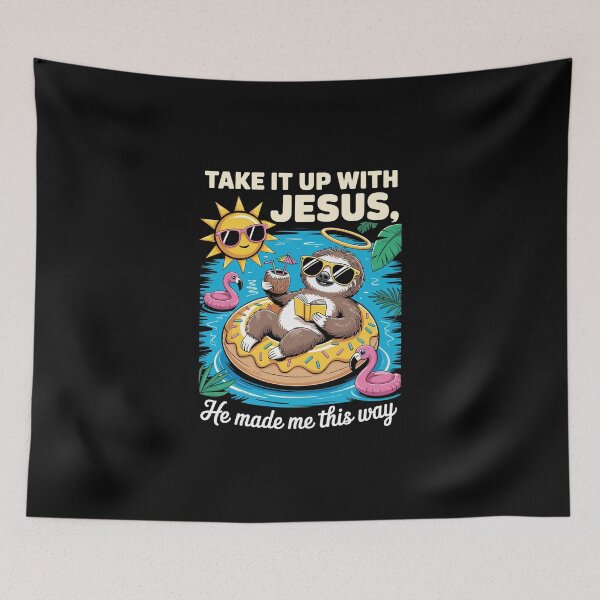 Item preview, Take It Up With Jesus He Made Me This Way designed and sold by jkrphoto.
