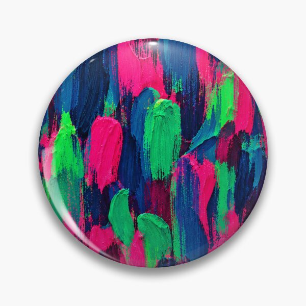 Item preview, Neon Pink Green Blue Brushstroke Pattern – Vibrant Abstract Paint Texture designed and sold by Bodique.