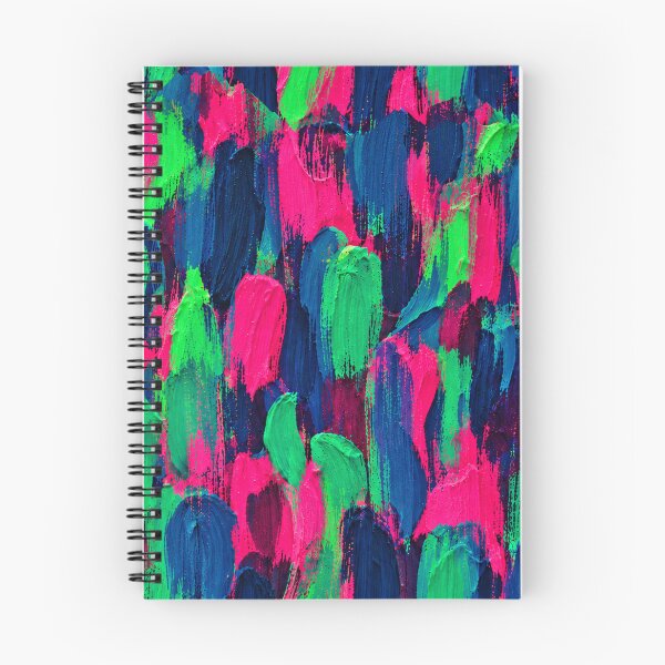 Item preview, Neon Pink Green Blue Brushstroke Pattern – Vibrant Abstract Paint Texture designed and sold by Bodique.