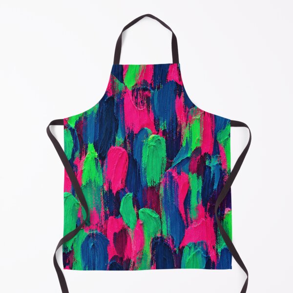Item preview, Neon Pink Green Blue Brushstroke Pattern – Vibrant Abstract Paint Texture designed and sold by Bodique.