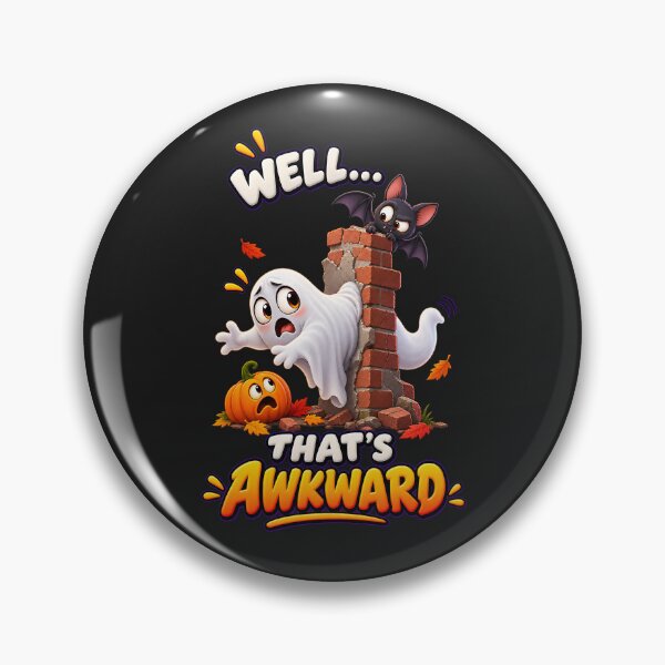 Item preview, Well That’s Awkward Funny Halloween Ghost designed and sold by Yomere.