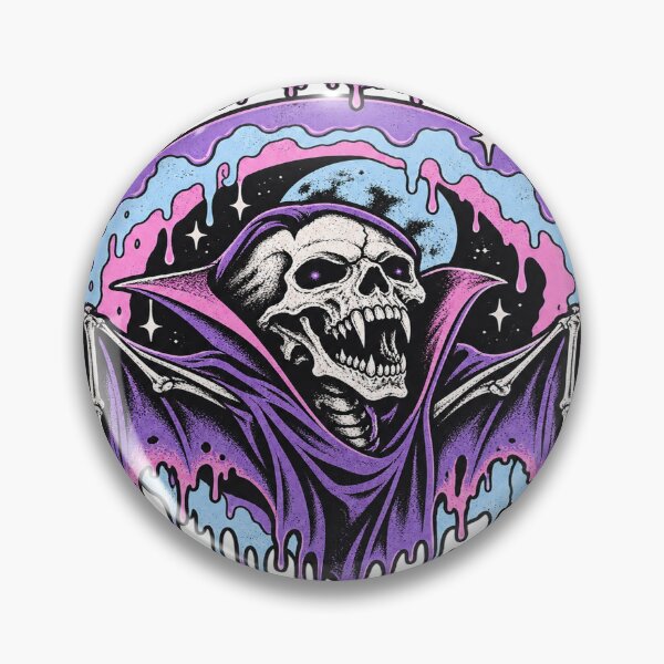 Item preview, Ghoul Vibes Only Vampire Skeleton Bat Spooky Retro designed and sold by LongIslandDesgn.