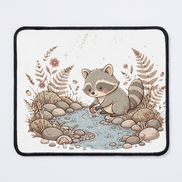 Item preview, A Little Raccoon by the Forest Stream designed and sold by Sweet Blob Co.