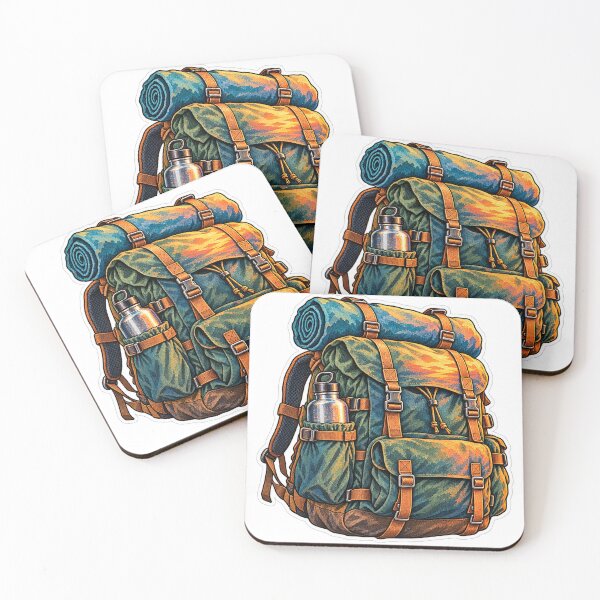 Item preview, Vintage hiking backpack, trekking, outdoor, mountains, adventure designed and sold by LongIslandDesgn.