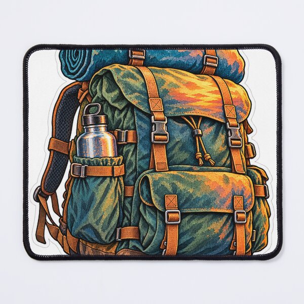 Item preview, Vintage hiking backpack, trekking, outdoor, mountains, adventure designed and sold by LongIslandDesgn.