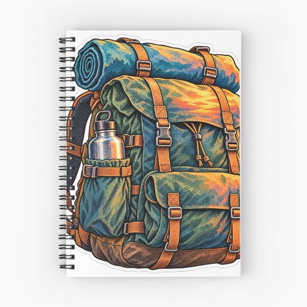 Item preview, Vintage hiking backpack, trekking, outdoor, mountains, adventure designed and sold by LongIslandDesgn.