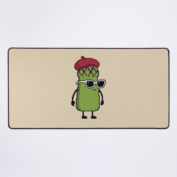 Item preview, Asparagus green Pixel with a Beret (RD) designed and sold by White Rim Mates.
