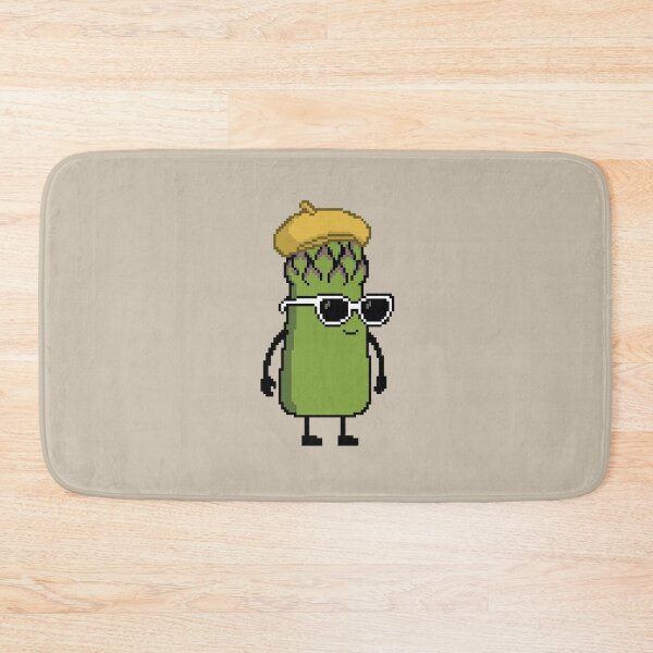 Item preview, Asparagus green Pixel with a Beret (YL) designed and sold by White Rim Mates.