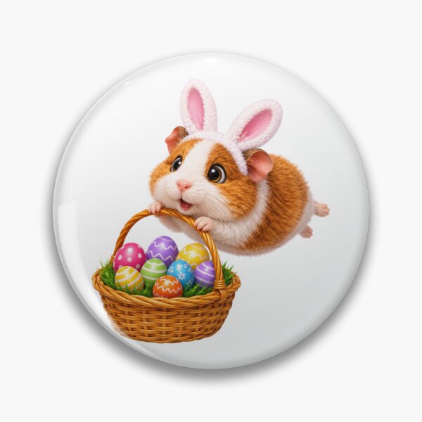 Item preview, Teddy Guinea Pig Easter Basket designed and sold by Sillytoe.