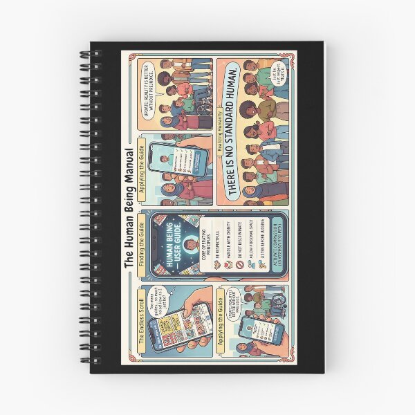 Item preview, The Human Being Manual – A Comic Against Prejudice designed and sold by Mianku | Für das Leben.