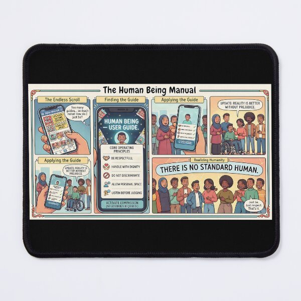 Item preview, The Human Being Manual – A Comic Against Prejudice designed and sold by Mianku | Für das Leben.