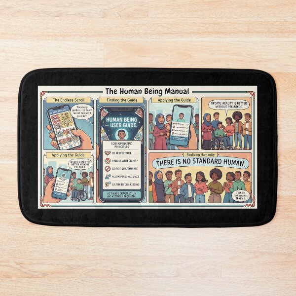 Item preview, The Human Being Manual – A Comic Against Prejudice designed and sold by Mianku | Für das Leben.
