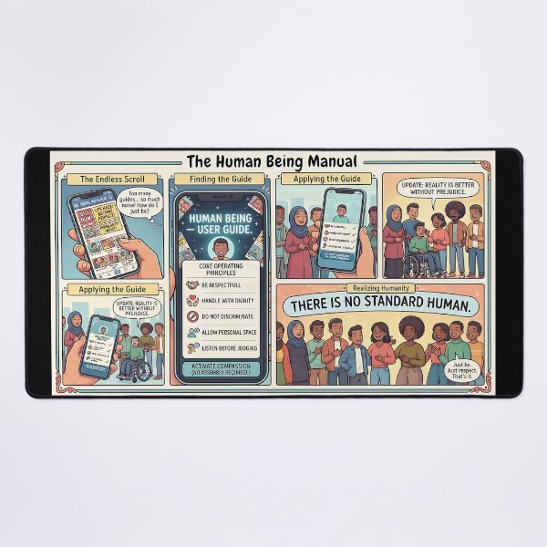 Item preview, The Human Being Manual – A Comic Against Prejudice designed and sold by Mianku | Für das Leben.