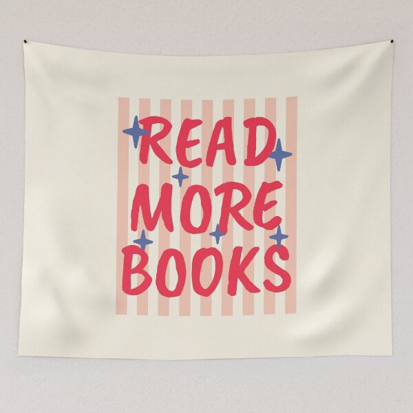 Item preview, Read More Books Retro Striped Canvas Literature I designed and sold by Lemon Pepper.