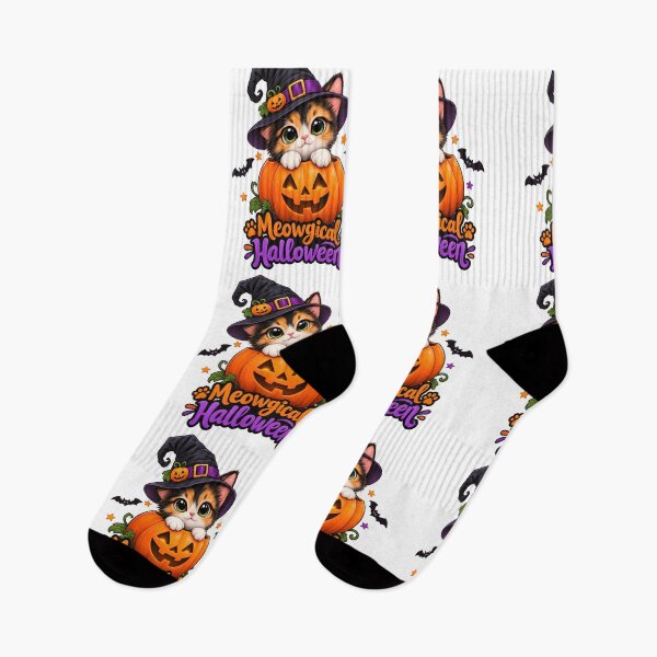 Item preview, Meowgical Halloween Calico Cat Pumpkin Witch Hat Cute Gift designed and sold by Bettybee00.