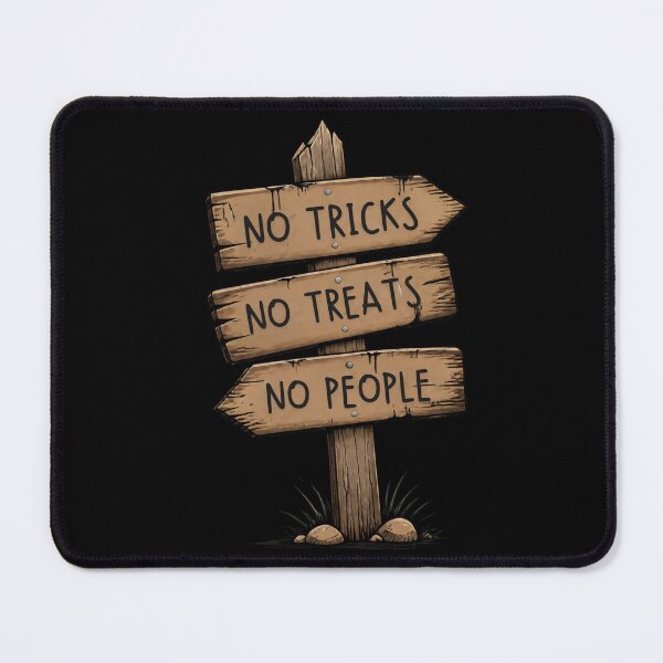 Item preview, No Tricks No Treats No People Funny Halloween Signpost designed and sold by T-version.
