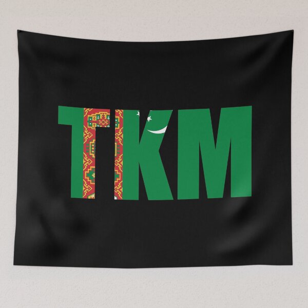 Item preview, Turkmenistan Flag Initials TM designed and sold by shitpostee.