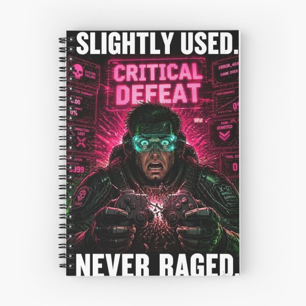 Item preview, Fictional Cyberpunk Gamer Rage Quit Funny Poster designed and sold by LazyDayzCo.