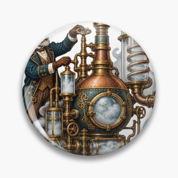 Item preview, Alquimista steampunk, inventor, máquina de vapor victoriana designed and sold by LongIslandDesgn.