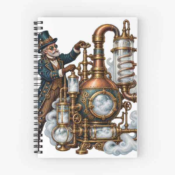 Item preview, Steampunk alchemist inventor steam engine Victorian designed and sold by LongIslandDesgn.