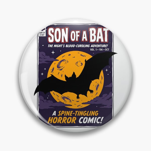 Item preview, Son Of A Bat T-Shirt | Funny Halloween - Vintage Horror Pulp Comics Tee designed and sold by ImadDesignsArts.