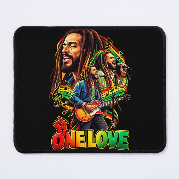 Item preview, One Love Reggae Music | Rasta Guitarist | Jamaican Roots T-Shirt designed and sold by GarnerSupplyCo.