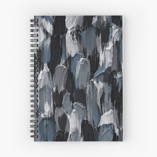 Item preview, Black Grey White Abstract Brushstroke Pattern – Monochrome Painted Texture designed and sold by Bodique.
