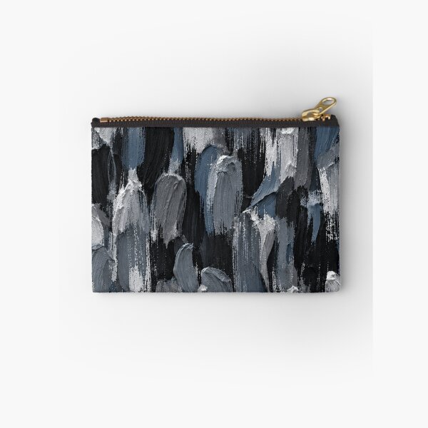 Item preview, Black Grey White Abstract Brushstroke Pattern – Monochrome Painted Texture designed and sold by Bodique.