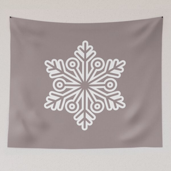 Item preview, Minimalist Winter Snowflake Muted Taupe Seamless Pattern Art designed and sold by ​Jyoti Digital Artist.