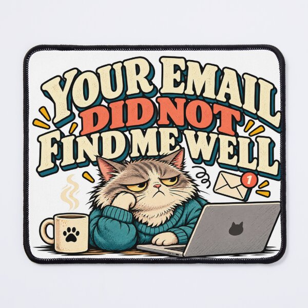 Item preview, Your Email Did Not Find Me Well – Funny Work Humor for Tired Office Workers designed and sold by GingaArt.