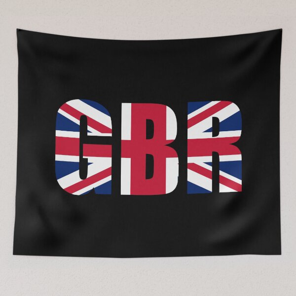 Aperçu de l'œuvre Initiales du drapeau du Royaume-Uni : GB créée et vendue par shitpostee.