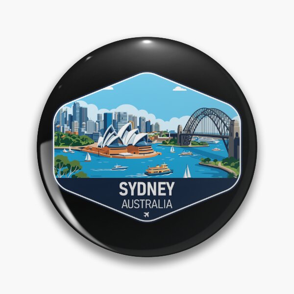 Item preview, Sydney Australia Travel Souvenir designed and sold by RareDeerArt.