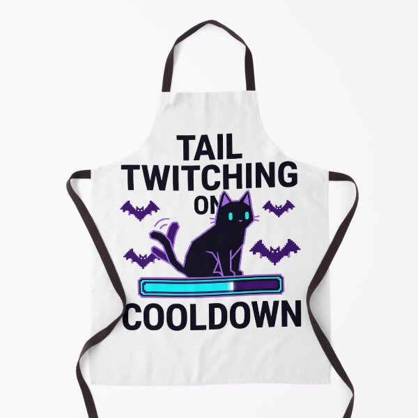 Item preview, Tail Twitching On Cooldown T-Shirt | Funny Halloween - Black Cat Gamer & Cooldown Humor Tee designed and sold by ImadDesignsArts.