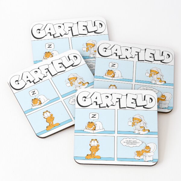 Item preview, Garfield Morning Routine Garfield Comic Strip designed and sold by PaulineZieme.