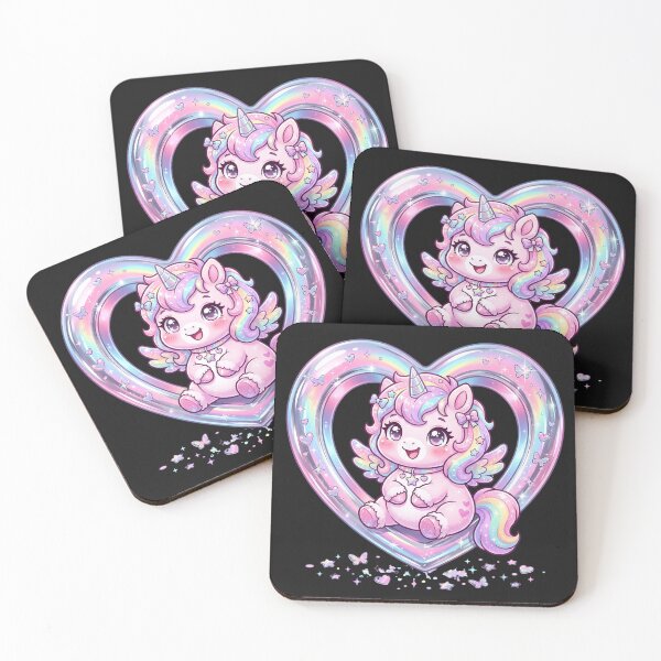 Item preview, Unicorn in a Sparkly Heart designed and sold by naragon4289.