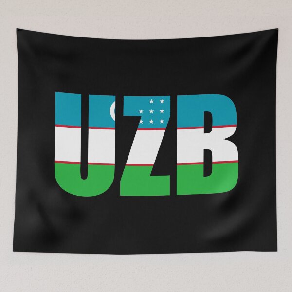 Item preview, Uzbekistan Flag Initials UZ designed and sold by shitpostee.