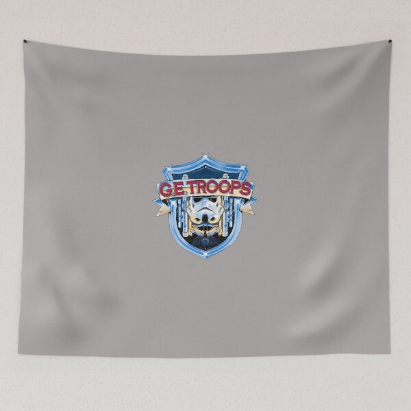 Item preview, Emblematic-Shield-with-Space-Trooper-Helmet designed and sold by MitomaMoller.